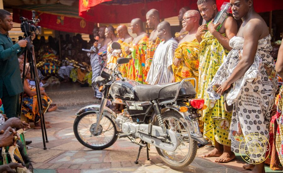 Asantehene’s Anniversary: Nkosuofekuo Donates Motorbikes 