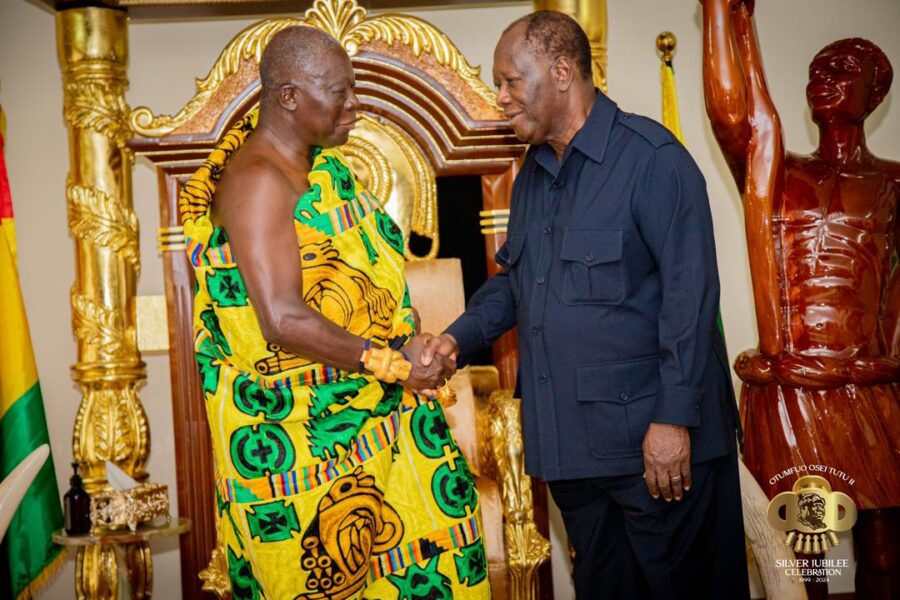 Prez Ouattara Praises Asantehene’s Hospitality 