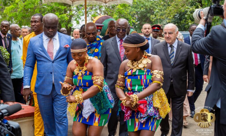 Asanteman Treats Malta Prez, Wife To Traditional Welcome