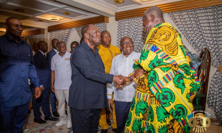 Prez Ouattara Conveys “Good” News To Asantehene