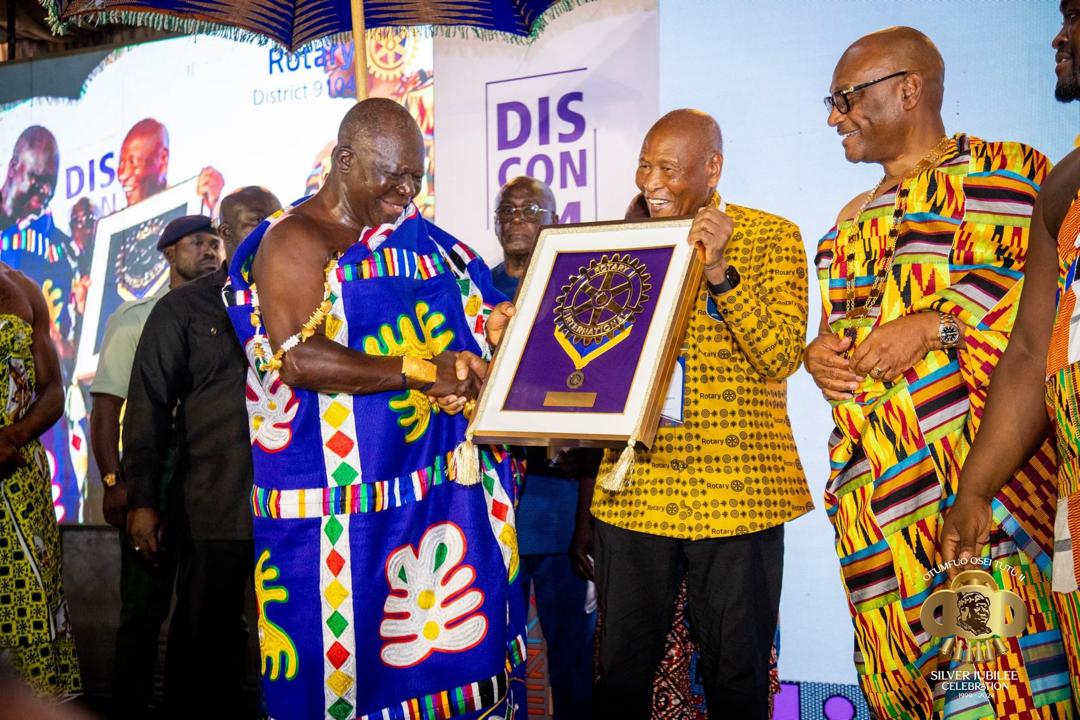 Asantehene Inducted as Paul Harris Fellow