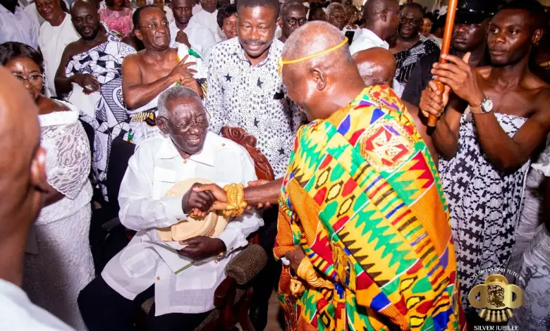 Kufuor, Ga Mantse Attend Otumfuo Birthday Thanksgiving Service